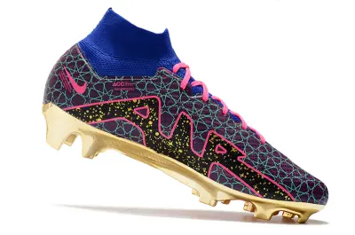 Nike Air Zoom Mercurial Superfly 9 Elite FG - Black/Electric Pink/Metallic Gold