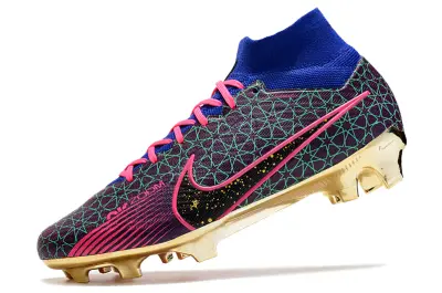 Nike Air Zoom Mercurial Superfly 9 Elite FG - Black/Electric Pink/Metallic Gold