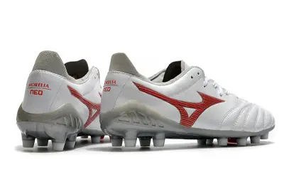Mizuno Morelia Neo 3 Pro FG - White/Coral/Steel