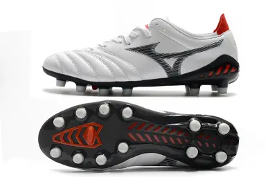 Mizuno Morelia Neo 3 Pro FG - White/Crimson Red/Black