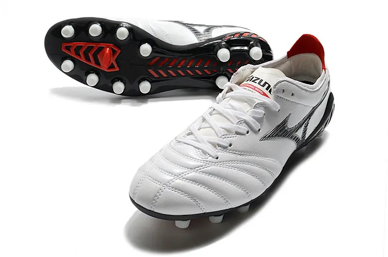 Mizuno Morelia Neo 3 Pro FG - White/Crimson Red/Black