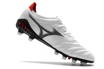 Mizuno Morelia Neo 3 Pro FG - White/Crimson Red/Black