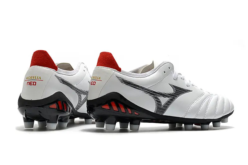 Mizuno Morelia Neo 3 Pro FG - White/Crimson Red/Black