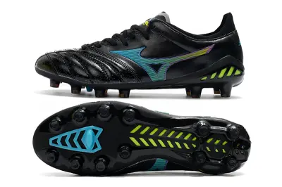 Mizuno Morelia Neo 3 Pro FG - Black/Neon Green/Light Blue