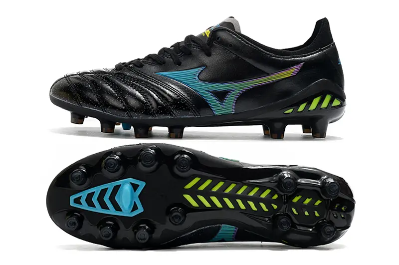 Mizuno Morelia Neo 3 Pro FG - Black/Neon Green/Light Blue