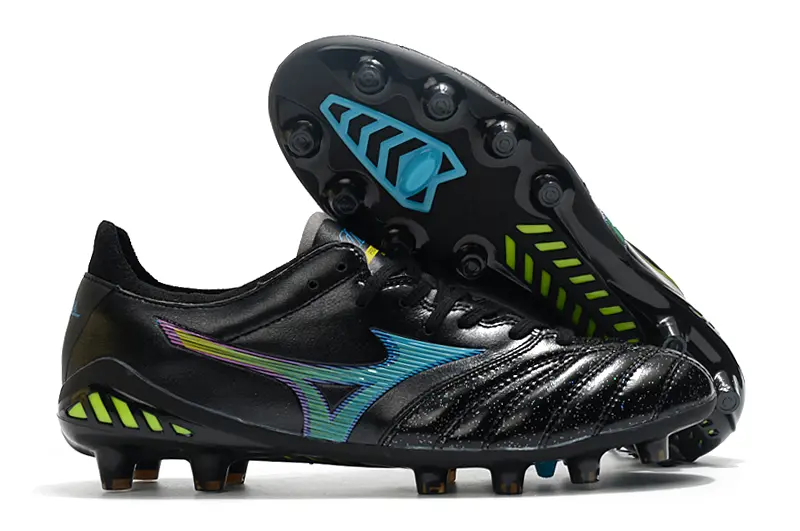 Mizuno Morelia Neo 3 Pro FG - Black/Neon Green/Light Blue
