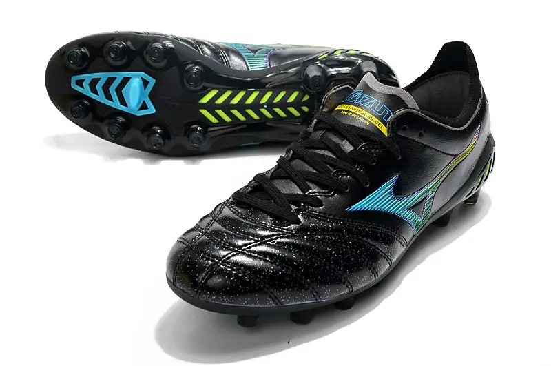 Mizuno Morelia Neo 3 Pro FG - Black/Neon Green/Light Blue
