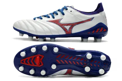 Mizuno Morelia Neo 3 Pro FG - White/Royal Blue/Crimson Red