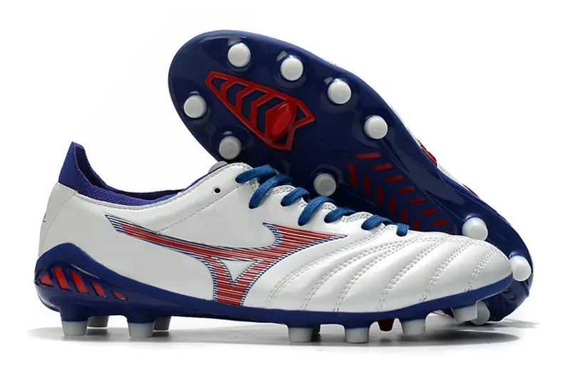 Mizuno Morelia Neo 3 Pro FG - White/Royal Blue/Crimson Red