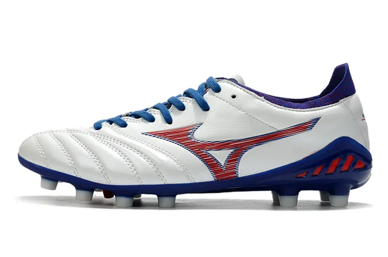 Mizuno Morelia Neo 3 Pro FG - White/Royal Blue/Crimson Red