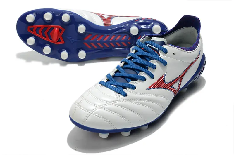 Mizuno Morelia Neo 3 Pro FG - White/Royal Blue/Crimson Red