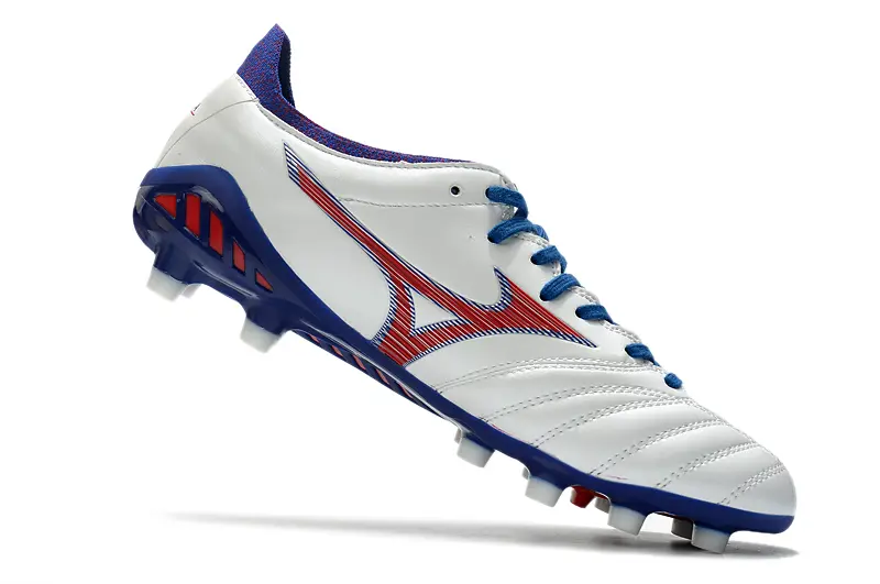 Mizuno Morelia Neo 3 Pro FG - White/Royal Blue/Crimson Red