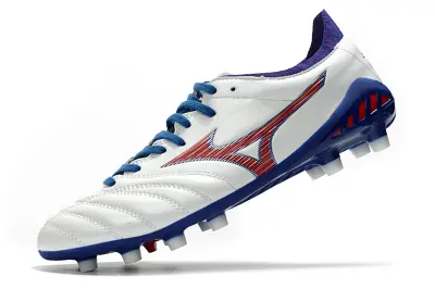 Mizuno Morelia Neo 3 Pro FG - White/Royal Blue/Crimson Red