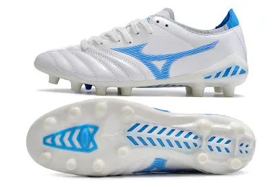 Mizuno Morelia Neo 3 Pro FG - White/Sky Blue/Cool Blue