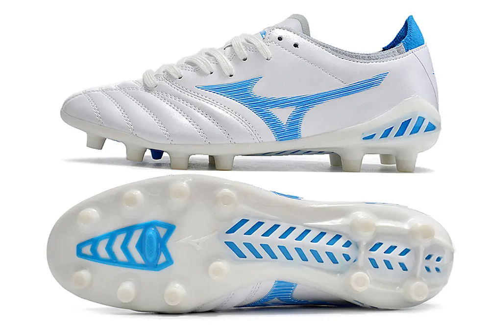 Mizuno Morelia Neo 3 Pro FG - White/Sky Blue/Cool Blue
