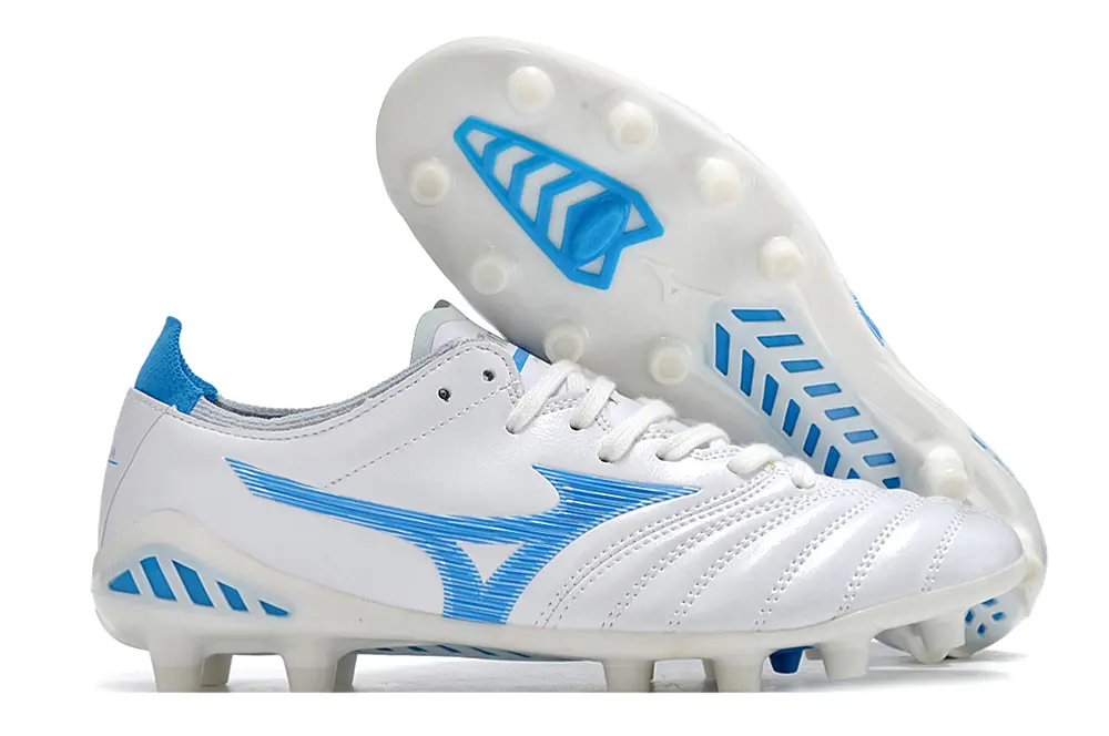Mizuno Morelia Neo 3 Pro FG - White/Sky Blue/Cool Blue
