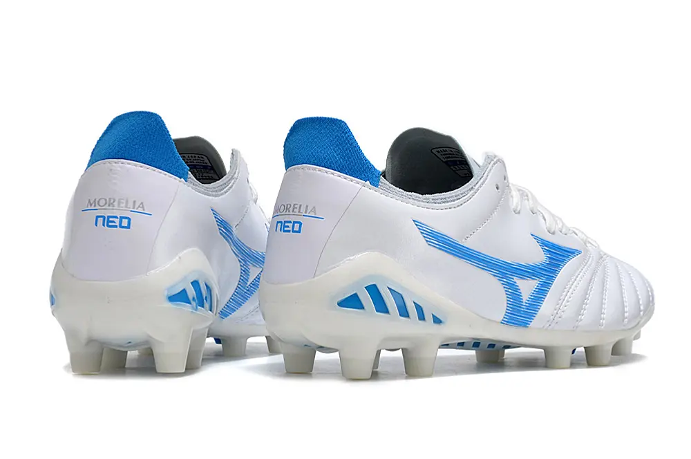 Mizuno Morelia Neo 3 Pro FG - White/Sky Blue/Cool Blue