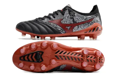 Mizuno Morelia Neo 3 Pro FG - Black/Crimson Red/Rock Gray