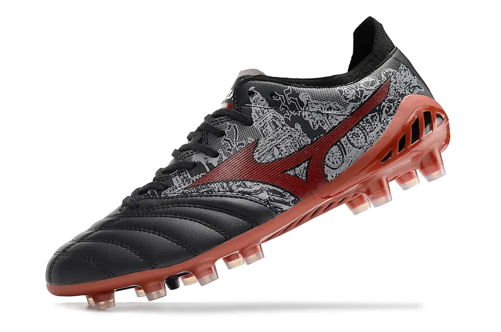 Mizuno Morelia Neo 3 Pro FG - Black/Crimson Red/Rock Gray