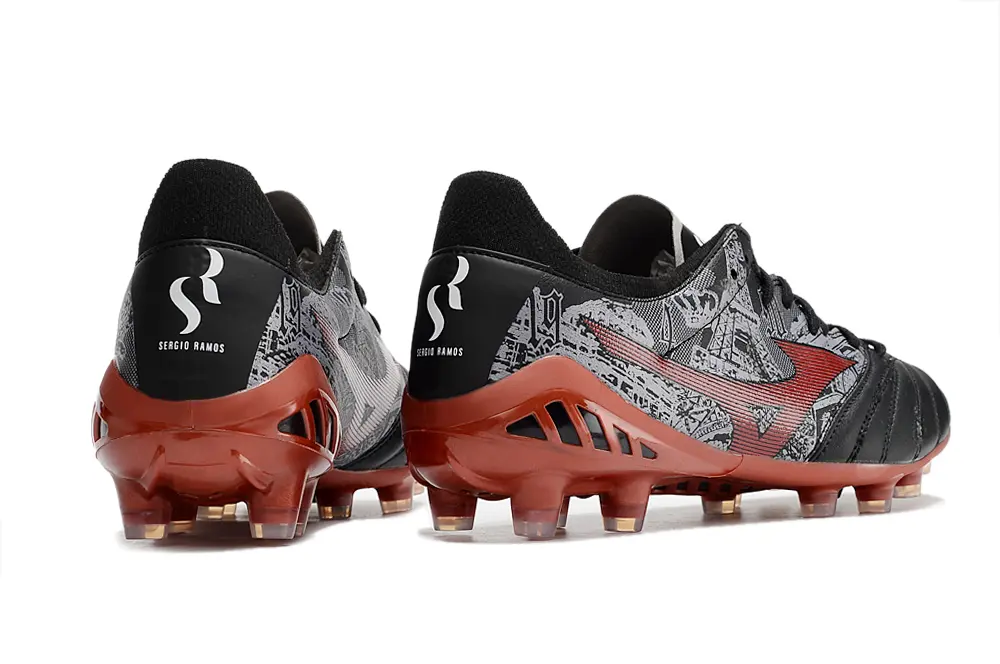 Mizuno Morelia Neo 3 Pro FG - Black/Crimson Red/Rock Gray
