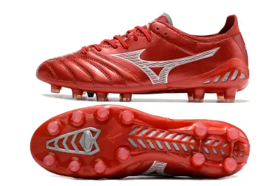 Mizuno Morelia Neo 3 Pro FG - Red/Crimson Blaze/Sporty Silver