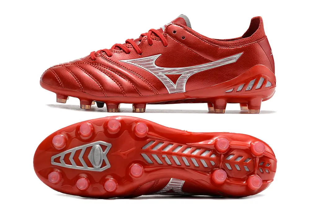 Mizuno Morelia Neo 3 Pro FG - Red/Crimson Blaze/Sporty Silver