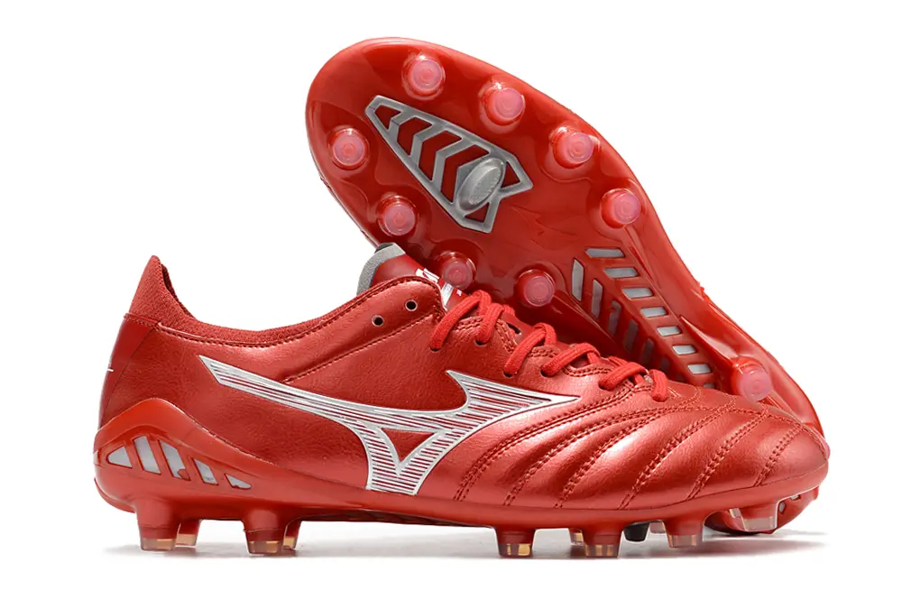 Mizuno Morelia Neo 3 Pro FG - Red/Crimson Blaze/Sporty Silver
