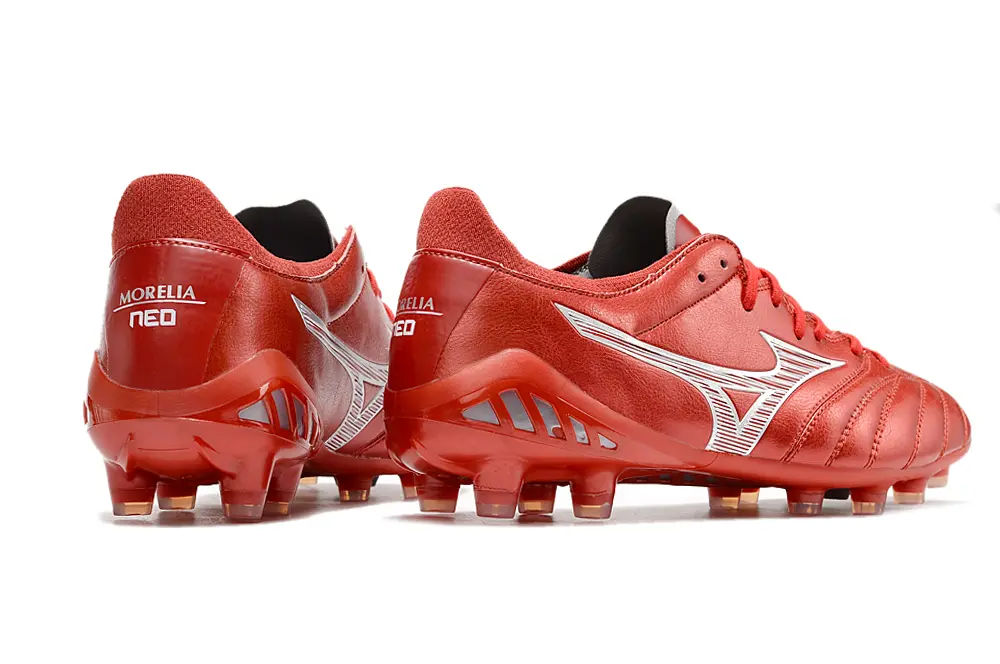 Mizuno Morelia Neo 3 Pro FG - Red/Crimson Blaze/Sporty Silver