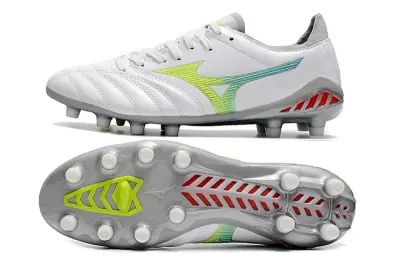 Mizuno Morelia Neo 3 Pro FG - White/Lime Yellow/Graphite Grey