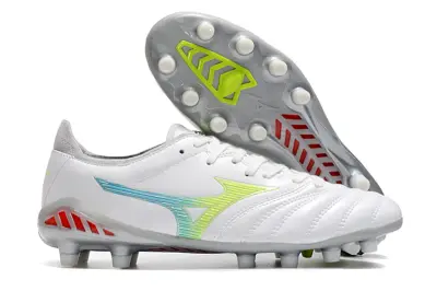 Mizuno Morelia Neo 3 Pro FG - White/Lime Yellow/Graphite Grey