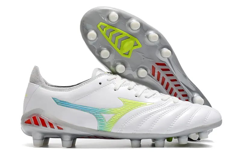 Mizuno Morelia Neo 3 Pro FG - White/Lime Yellow/Graphite Grey