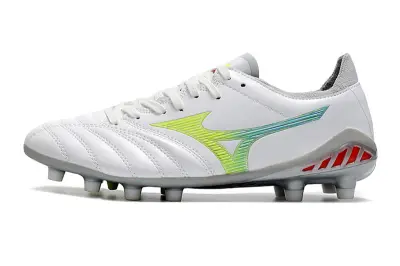 Mizuno Morelia Neo 3 Pro FG - White/Lime Yellow/Graphite Grey