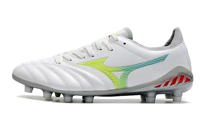 Mizuno Morelia Neo 3 Pro FG - White/Lime Yellow/Graphite Grey