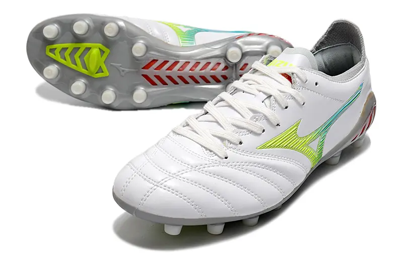 Mizuno Morelia Neo 3 Pro FG - White/Lime Yellow/Graphite Grey