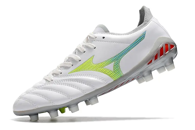 Mizuno Morelia Neo 3 Pro FG - White/Lime Yellow/Graphite Grey