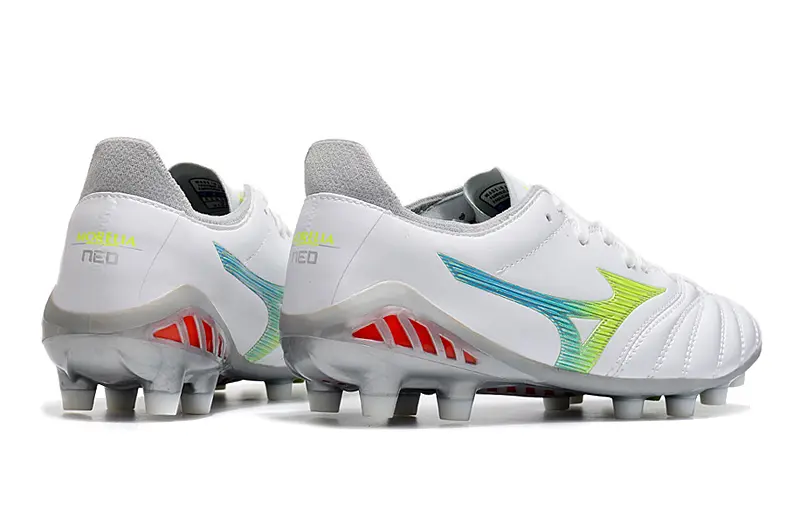 Mizuno Morelia Neo 3 Pro FG - White/Lime Yellow/Graphite Grey
