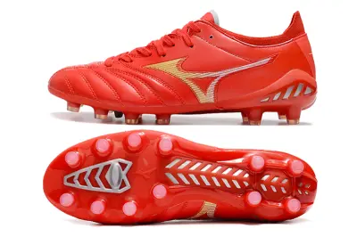 Mizuno Morelia Neo 3 Pro FG - Red/Fiery Crimson/Golden Blaze