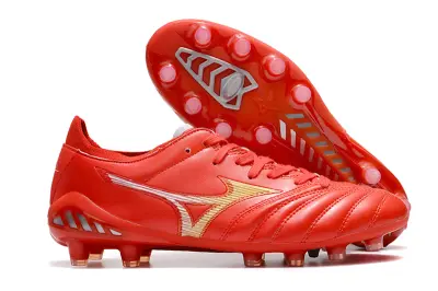 Mizuno Morelia Neo 3 Pro FG - Red/Fiery Crimson/Golden Blaze