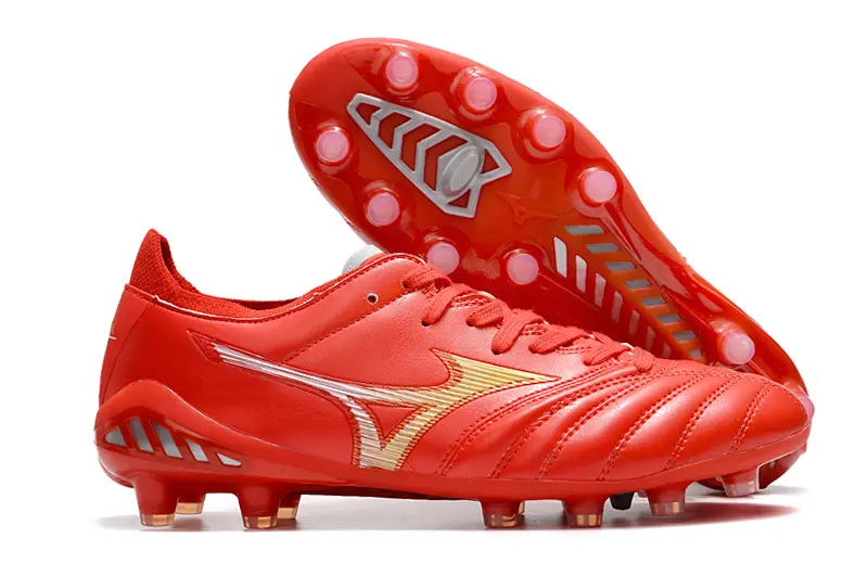 Mizuno Morelia Neo 3 Pro FG - Red/Fiery Crimson/Golden Blaze