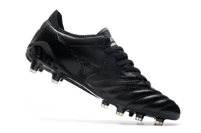 Mizuno Morelia Neo 3 Pro FG - Black/Midnight Black/Golden Accent