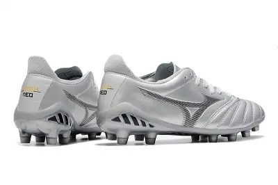 Mizuno Morelia Neo 3 Pro FG - Silver/Metallic Grey/Classic White