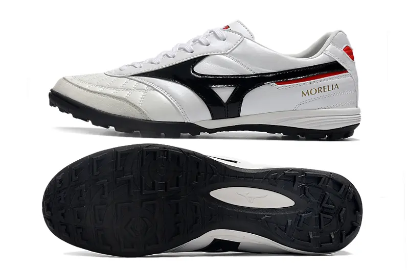 Mizuno Morelia Sala Japan TF - White/Elegant Black/Scarlet Red