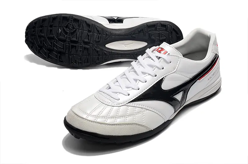 Mizuno Morelia Sala Japan TF - White/Elegant Black/Scarlet Red