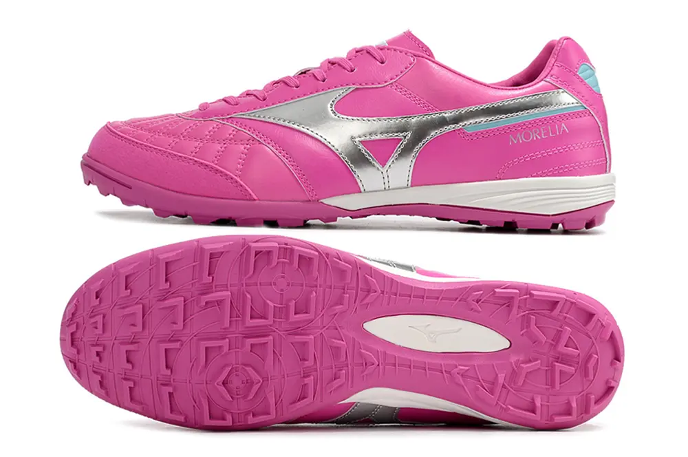Mizuno Morelia Sala Japan TF - Pink/Vibrant Pink/Silver Accents