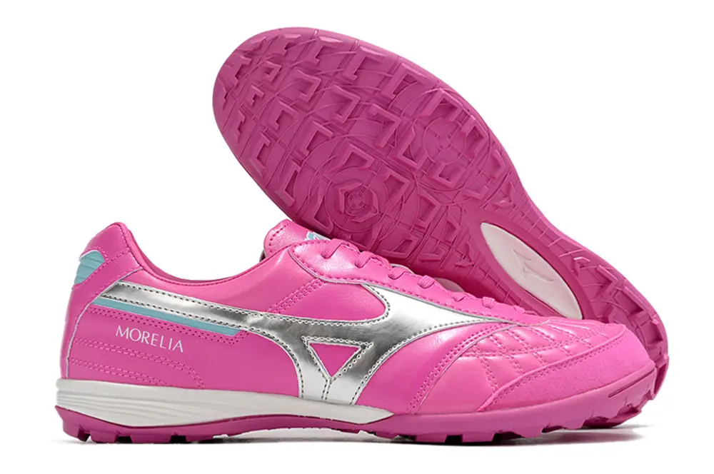 Mizuno Morelia Sala Japan TF - Pink/Vibrant Pink/Silver Accents