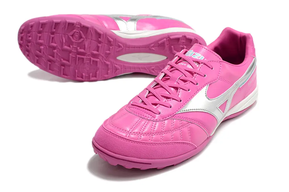 Mizuno Morelia Sala Japan TF - Pink/Vibrant Pink/Silver Accents