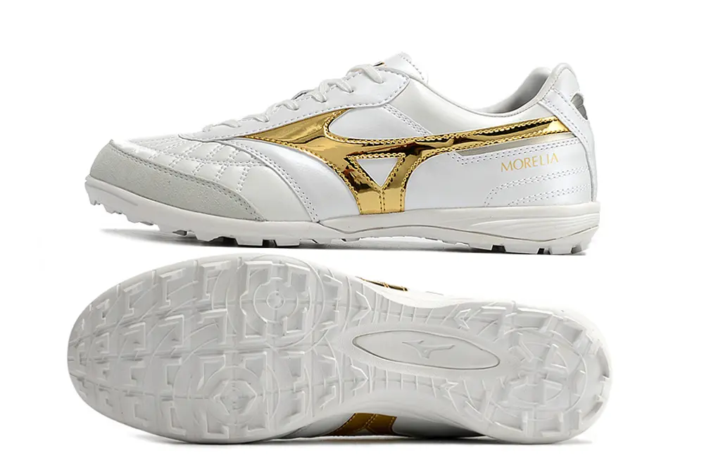 Mizuno Morelia Sala Japan TF - White/Gold/Light Gray