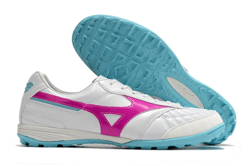 Mizuno Morelia Sala Japan TF - White/Neon Pink/Sky Blue