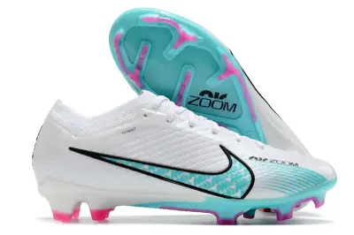 Nike Air Zoom Mercurial Vapor 15 Elite FG - White/Turquoise/Magenta