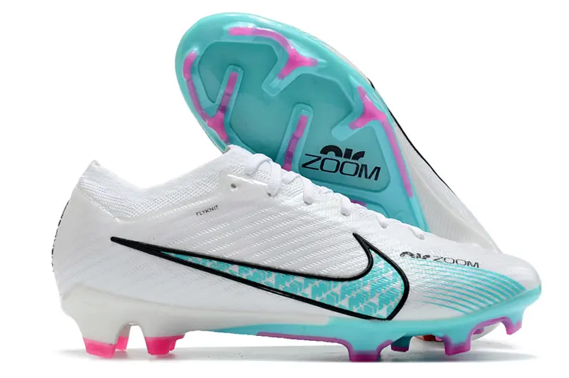 Nike Air Zoom Mercurial Vapor 15 Elite FG - White/Turquoise/Magenta